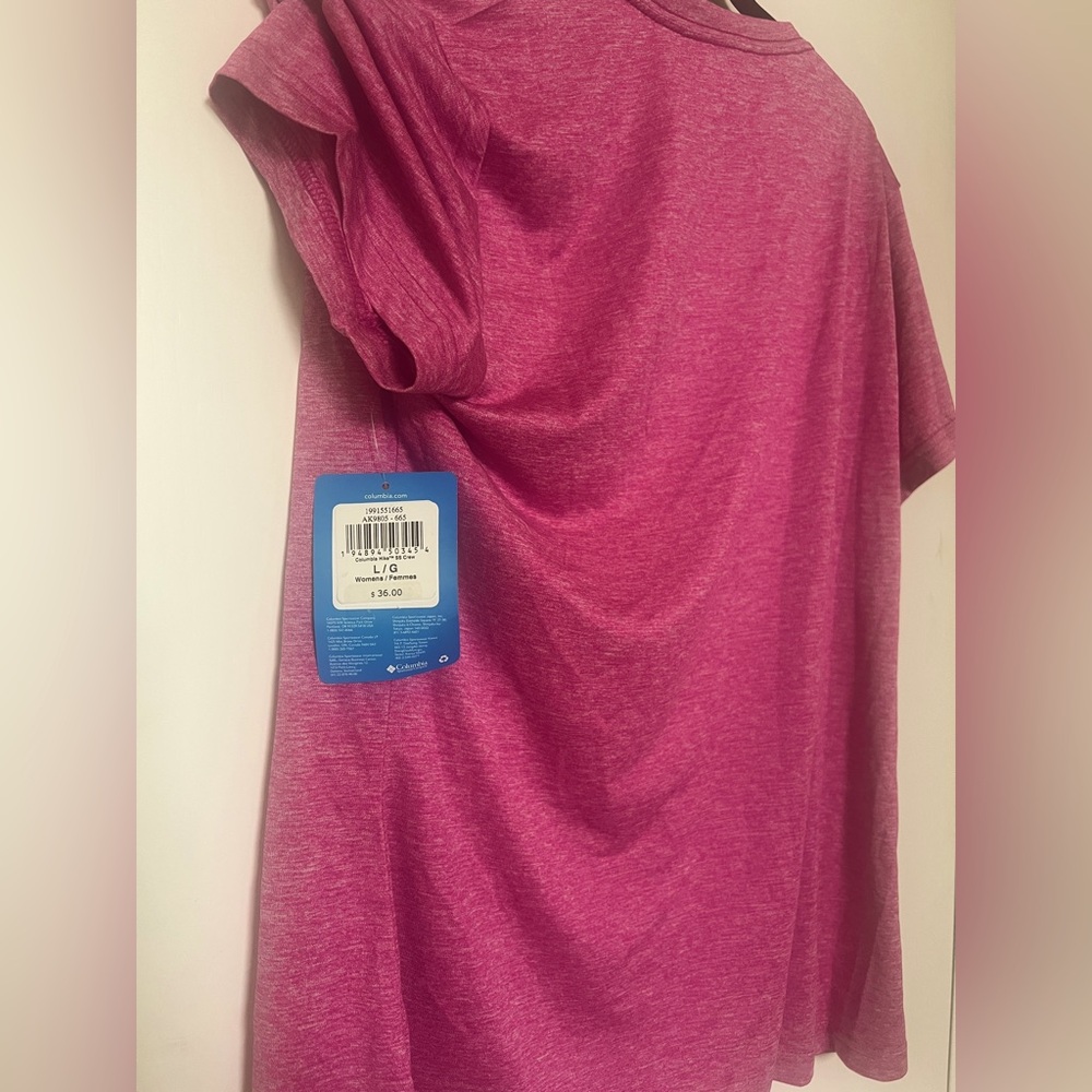 Columbia outdoor women’s hike crewneck t shirt size large
